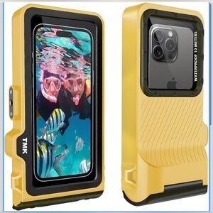 TMK Universal Waterproof Phone Case with Underwater Touch Screen for Snorkeling.